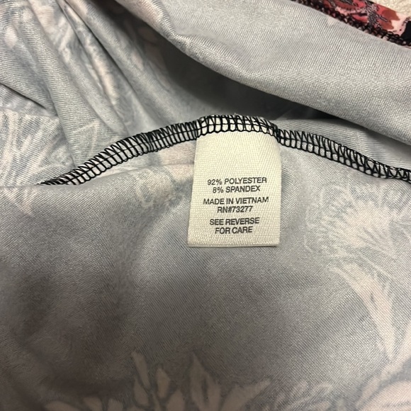 Mudd brand super soft tank, style dress with crisscross back, black with pink - Picture 12 of 12